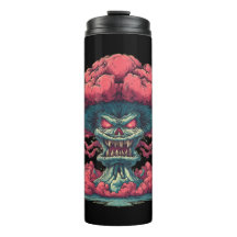Explodierender Dämon Street Art Becher