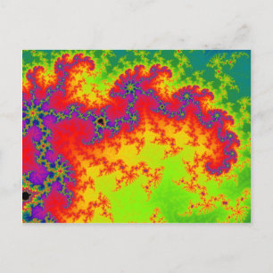 Explodierender Regenbogen Postkarte