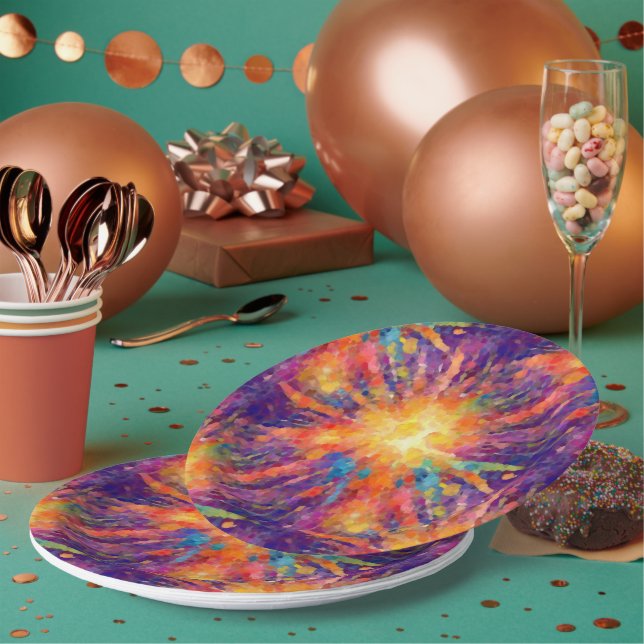 Explodierender Star Pappteller (Multi)