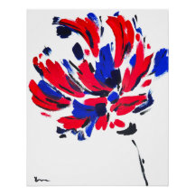 Explodierte Blume | Moderne abstrakte Blumenkunst
