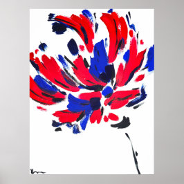 Explodierte Blume Poster