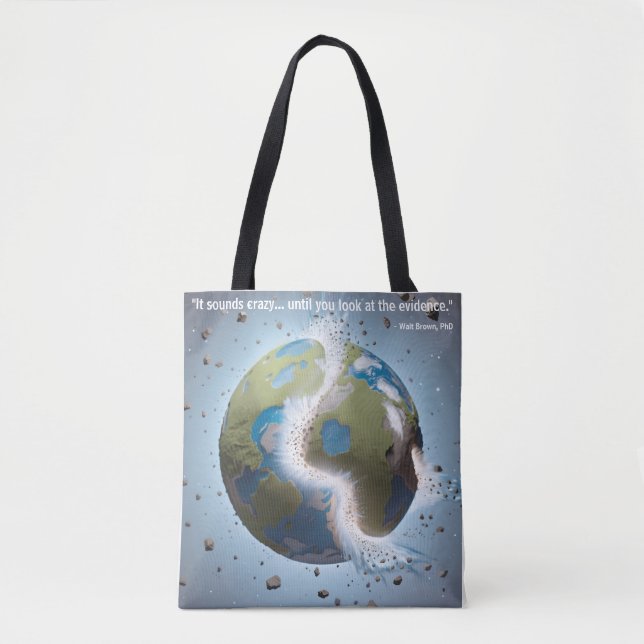 Exploding Earth HPT tote bag (Vorderseite)