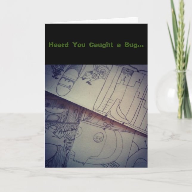 "ExploraStory Sketches" Get Well Card Karte (Vorderseite)