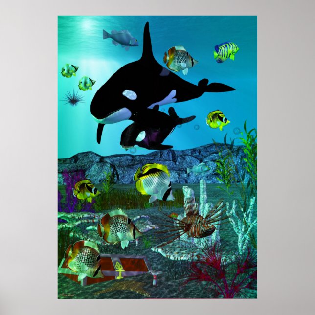 Exploration 3D Aquarium ORCA Poster (Vorne)