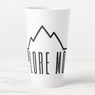 Explore More Minimalist Mountain Latte Mug Milchtasse