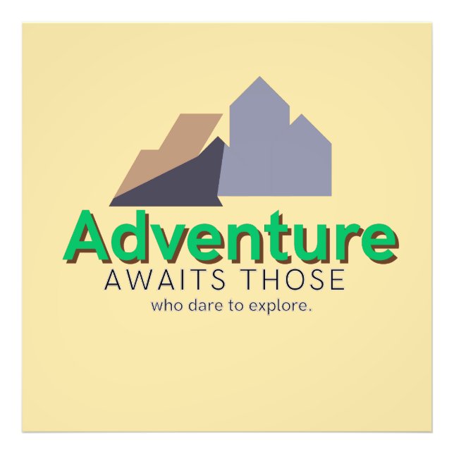 Explore the Adventure Fotodruck (Vorne)