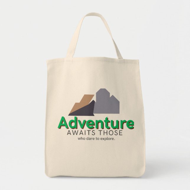 Explore The Adventure Tote Bag Tragetasche (Vorne)