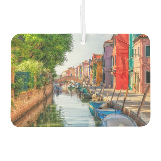 Explore the Vibrant Charm of Burano Autolufterfrischer (Vorderseite)