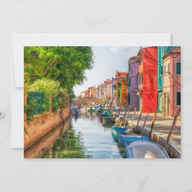 Explore the Vibrant Charm of Burano Dankeskarte (Vorderseite)