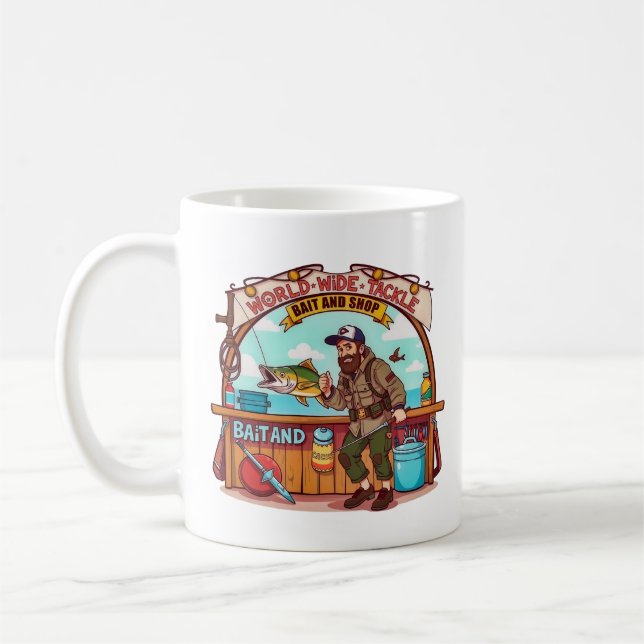  Explore the World of Fishing  Kaffeetasse (Links)