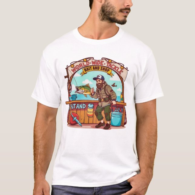 Explore the World of Fishing T-Shirt (Vorderseite)