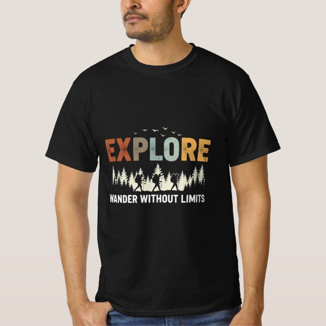 EXPLORE - Wander ohne Grenzen T-Shirt (Vorderseite)