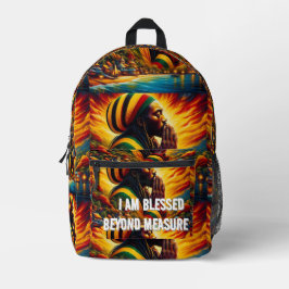 Explore with Confidence: I Am Blessed Stylish Back Bedruckter Rucksack