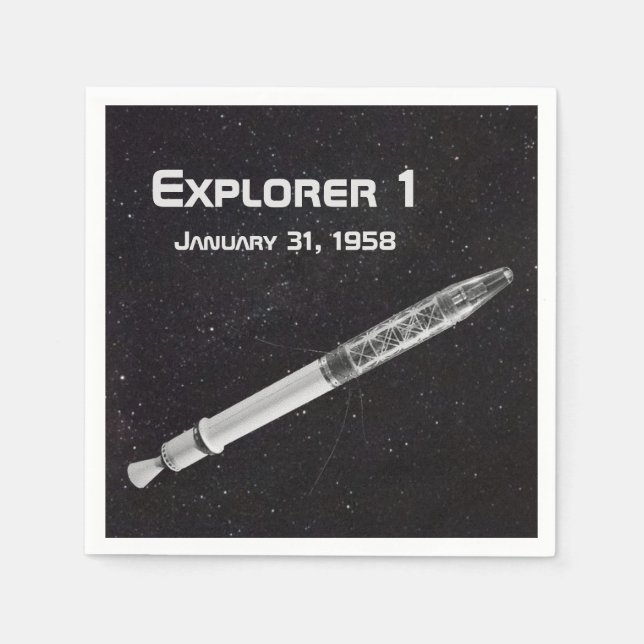 Explorer 1 Satellit Serviette (Vorderseite)