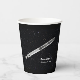 Explorer 1 Satellite Starry Sky Pappbecher