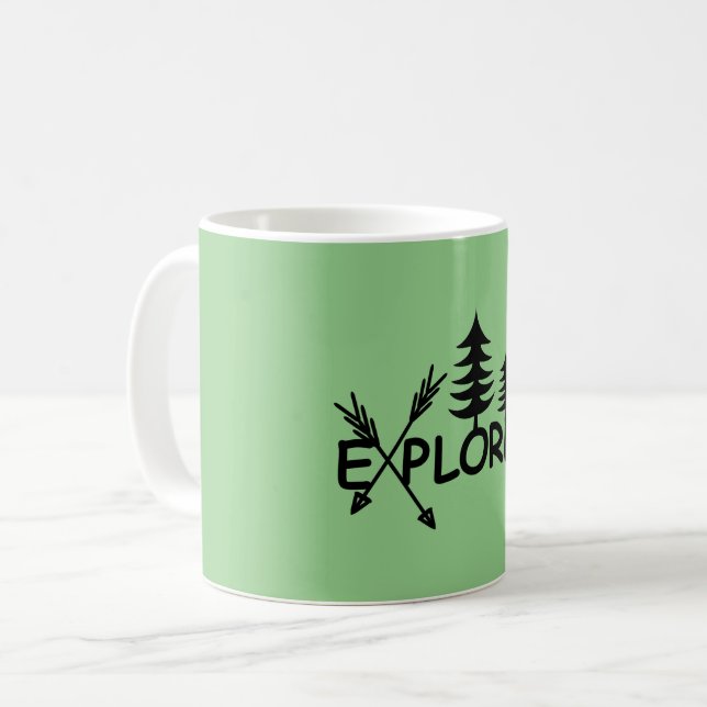 Explorer-Design - Klassische Tasse (Vorderseite Links)