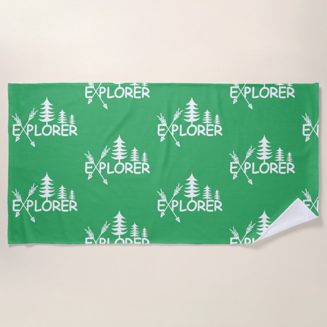 Explorer-Design - Strandtuch (Vorderseite)