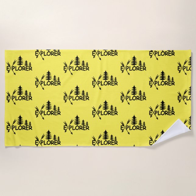 Explorer-Design - Strandtuch (Vorderseite)