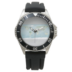 Explorer-Karte der Erdoberfläche Armbanduhr