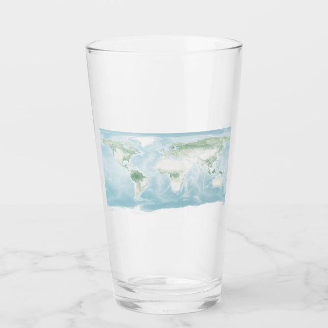 Explorer-Karte der Erdoberfläche Glas (Vorderseite)