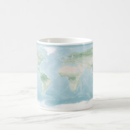 Explorer-Karte der Erdoberfläche Kaffeetasse