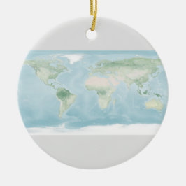 Explorer-Karte der Erdoberfläche Keramik Ornament