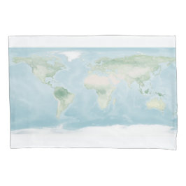 Explorer-Karte der Erdoberfläche Kissenbezug