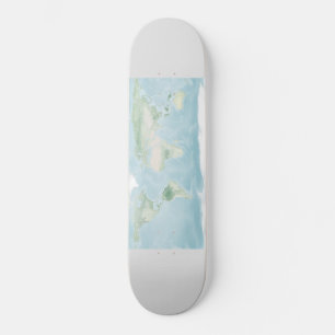 Explorer-Karte der Erdoberfläche Skateboard