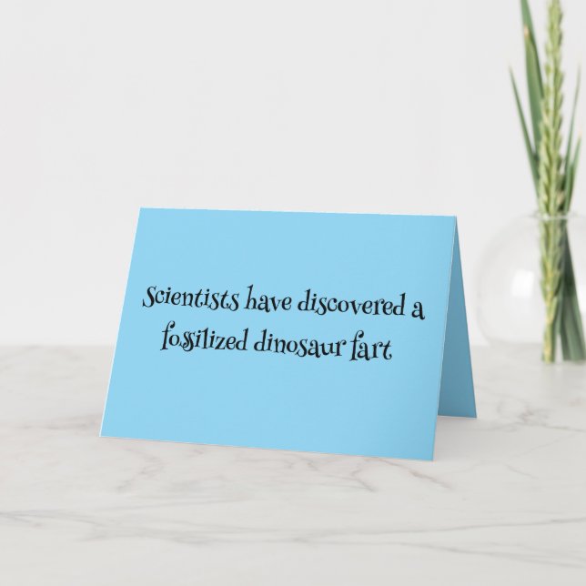 🦖 "Explosion aus der Vergangenheit" Gruß Dankeskarte (Vorderseite)