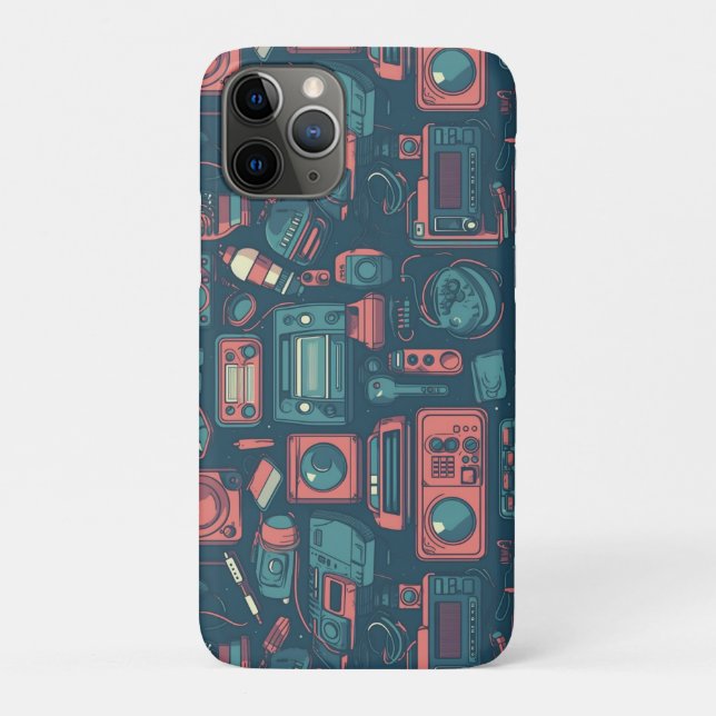 Explosion aus der Vergangenheit: Technik der 80er  Case-Mate iPhone Hülle (Rückseite)