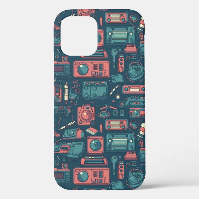 Explosion aus der Vergangenheit: Technik der 80er  Case-Mate iPhone Hülle (Rückseite)