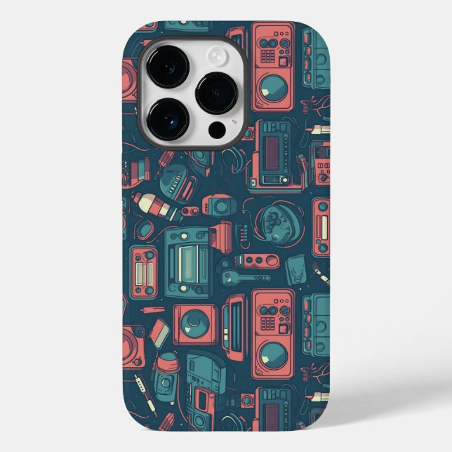 Explosion aus der Vergangenheit: Technik der 80er  Case-Mate iPhone Hülle (Rückseite)