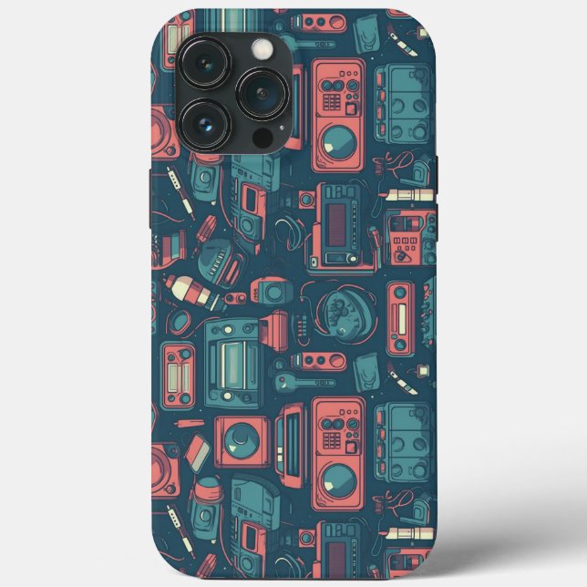 Explosion aus der Vergangenheit: Technik der 80er  Case-Mate iPhone Hülle (Rückseite)