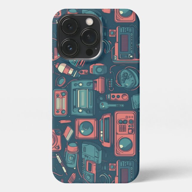 Explosion aus der Vergangenheit: Technik der 80er  iPhone Hülle (Rückseite)