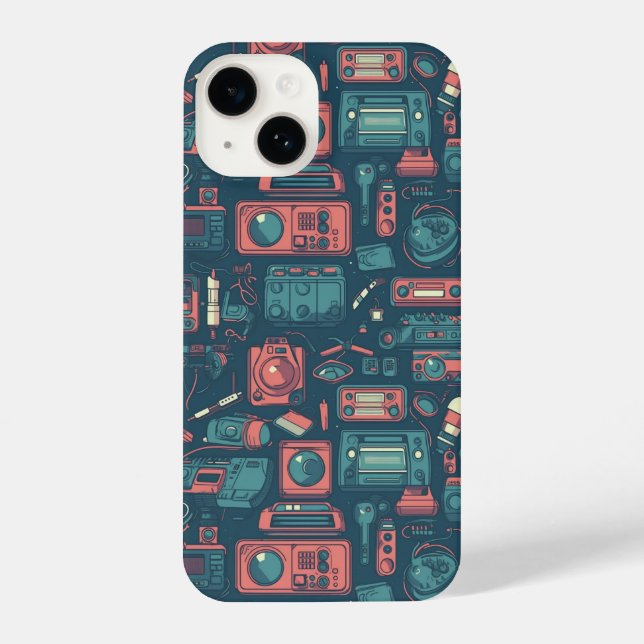 Explosion aus der Vergangenheit: Technik der 80er  iPhone Hülle (Rückseite)