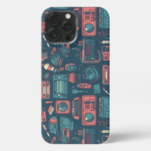 Explosion aus der Vergangenheit: Technik der 80er iPhone 13 Pro Max Hülle