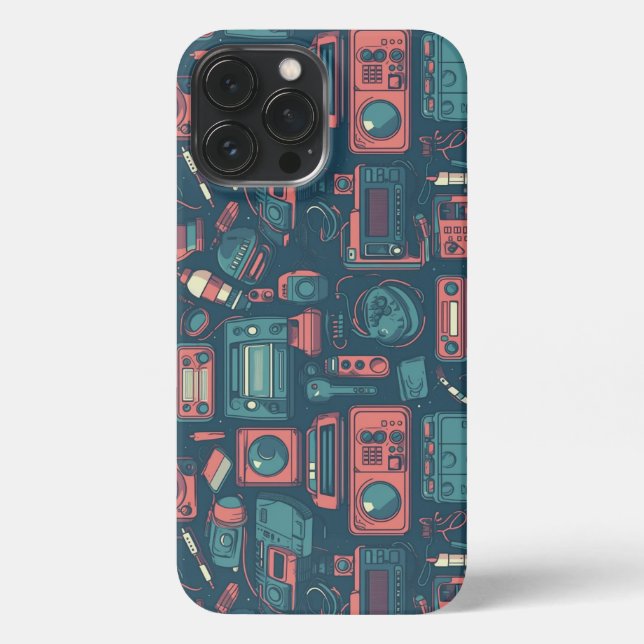 Explosion aus der Vergangenheit: Technik der 80er  iPhone Hülle (Rückseite)