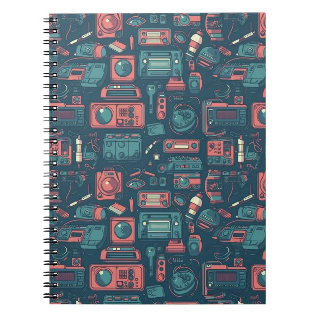 Explosion aus der Vergangenheit: Technik der 80er  Notizblock (Vorderseite)