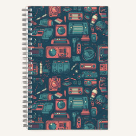 Explosion aus der Vergangenheit: Technik der 80er Notizbuch