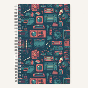 Explosion aus der Vergangenheit: Technik der 80er  Notizbuch