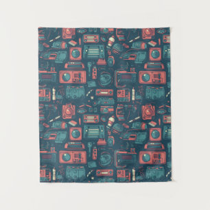 Explosion aus der Vergangenheit: Technik der 80er  Wandteppich