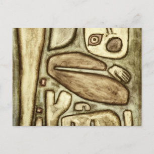 Explosion der Angst, 1939 von Paul Klee Postkarte