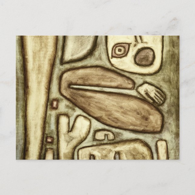 Explosion der Angst, 1939 von Paul Klee Postkarte (Vorderseite)