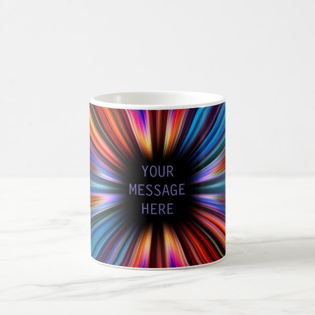 Explosion der farbigen Sternexplosion Kaffeetasse (Mittel)