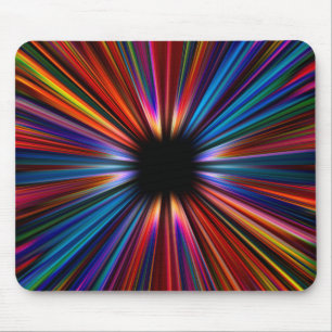 Explosion der farbigen Sternexplosion Mousepad