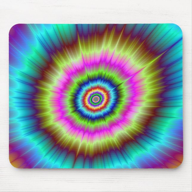 Explosion der gefärbte Krawatte Mousepad (Vorne)