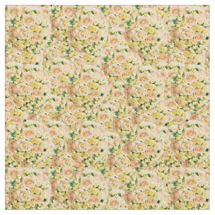 Explosion der Gelben Rose-Bouquet-Blume Stoff