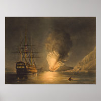 Explosion der USS Dampf Frigate Missouri