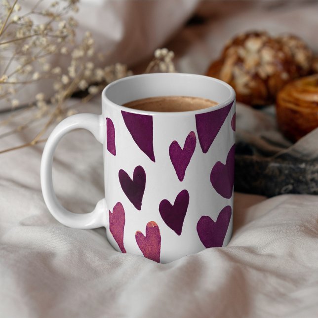 Explosion der Valentinstag - Bordeaux Kaffeetasse (Von Creator hochgeladen)