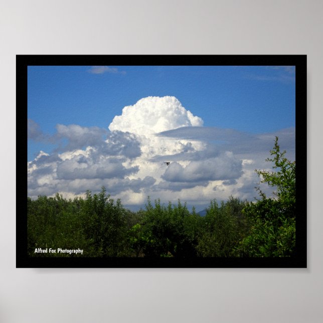 Explosion der Wolken Poster (Vorne)